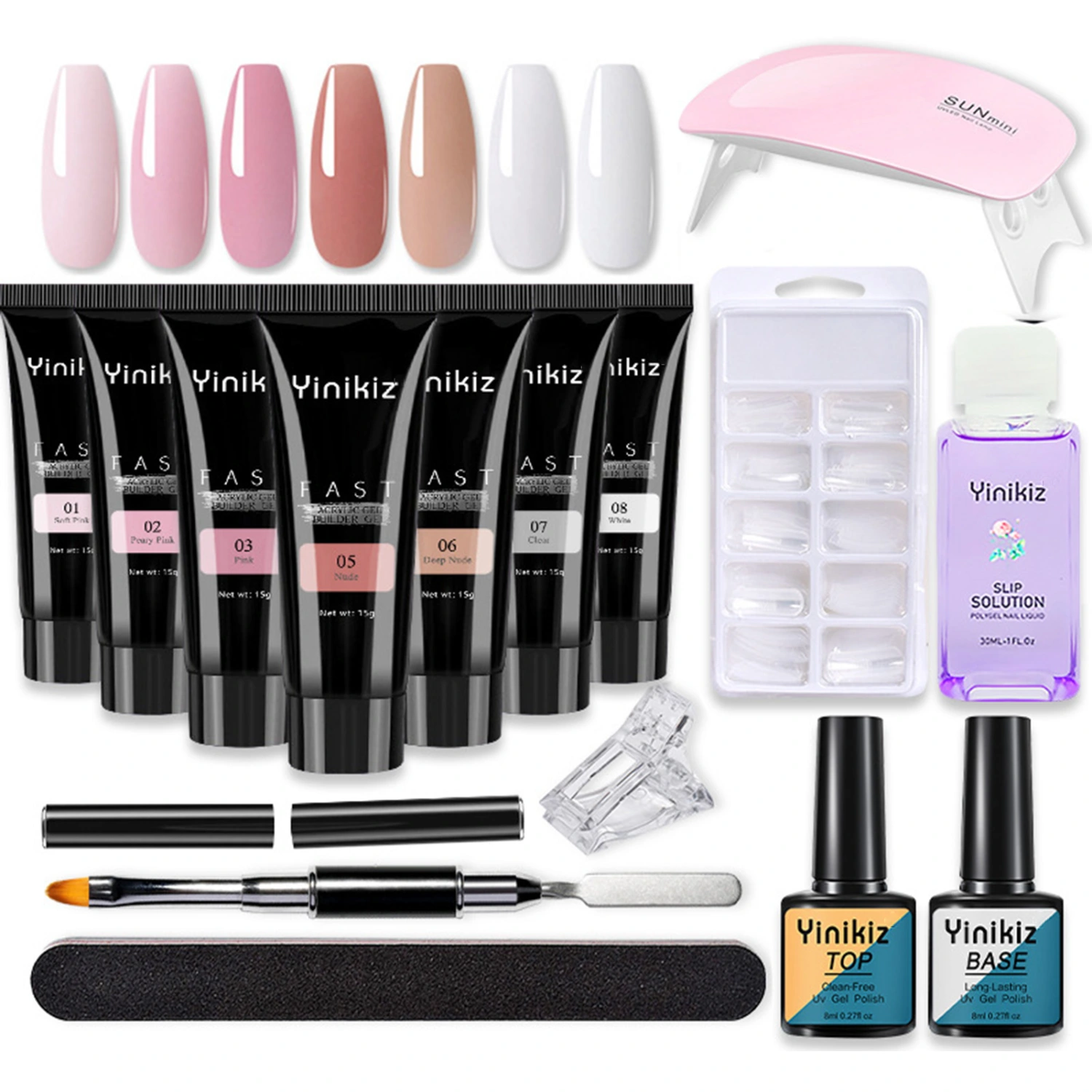 1Set Nail Lamp Safe Non-irritating Natural Nail Primer Glue Lamp Kit for Women 