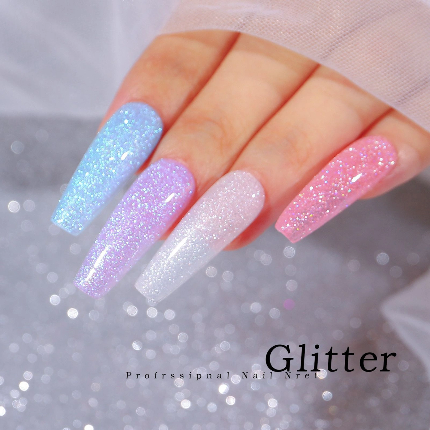 15ml Nail Liquid Gel Safe Ingredients Non-Irritation Glitter Finish Fast-Drying Wide Application High Efficiency Eco-friendly Semi-Permanent Liquid Nail Art Shiny Polish Gel Nail Supplies