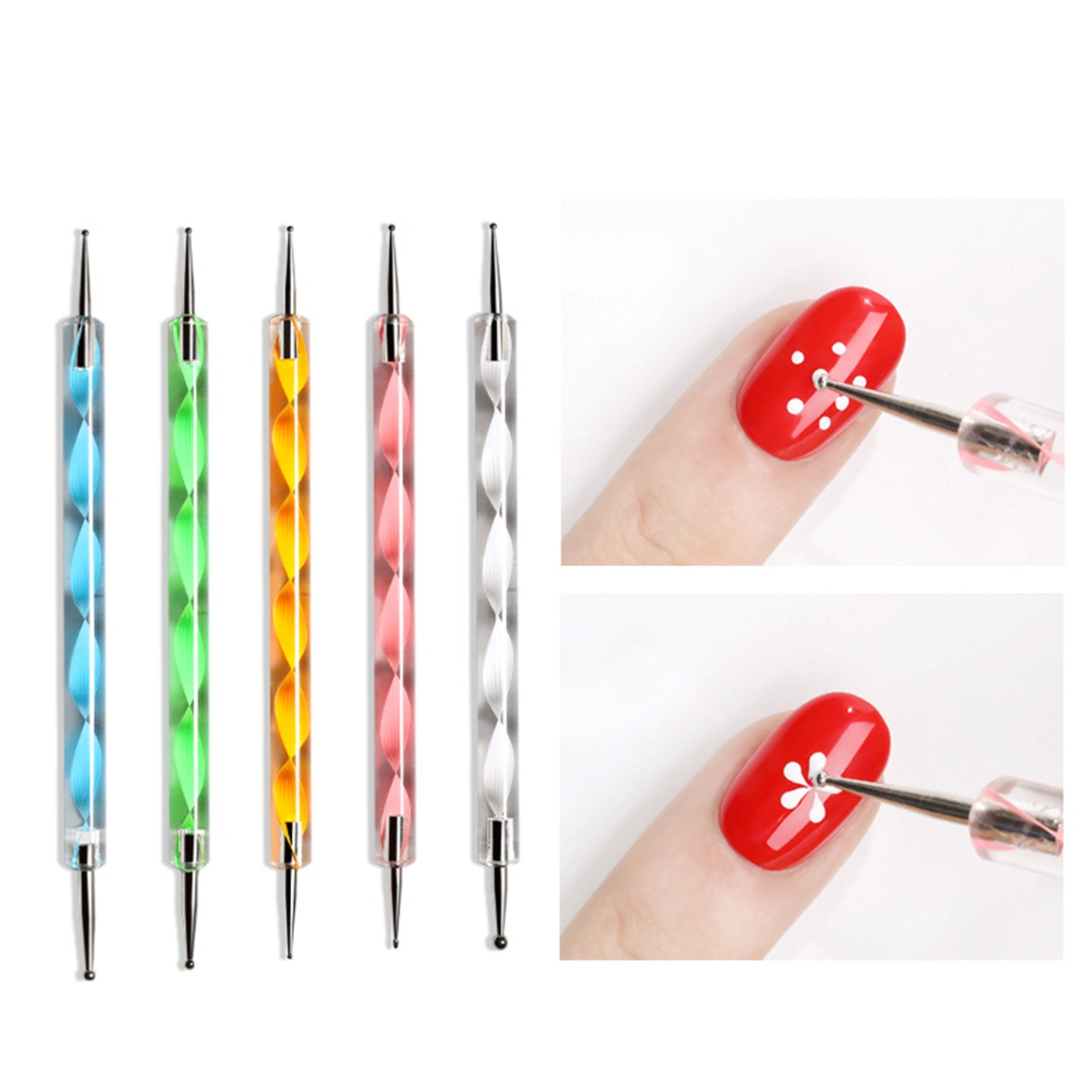 1 Set Nail Art Tool Exquisite Convenient Multifunctional 3D Nail Art Drill Pen Nail Rhinestones Kit Nail Supplies