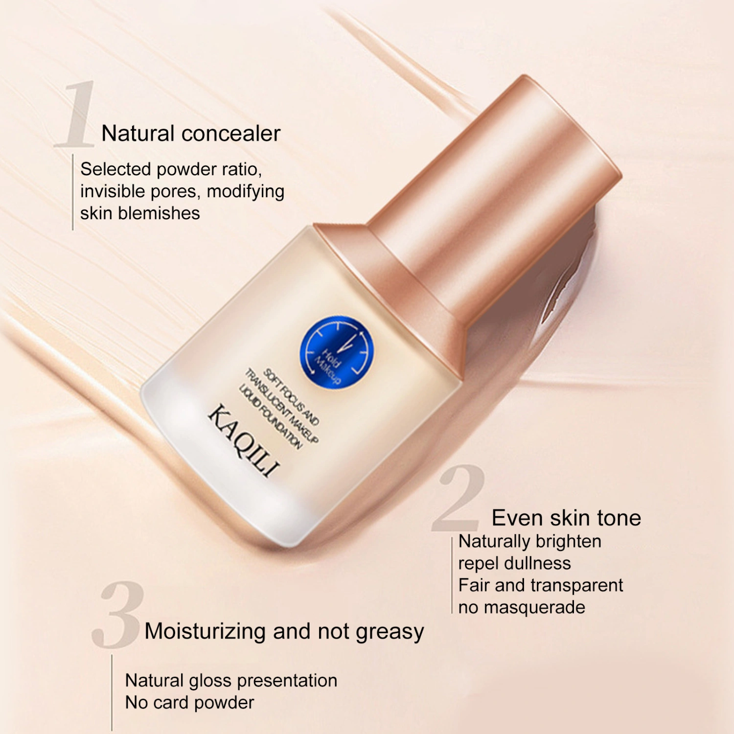 Matte Liquid Foundation Waterproof Oil Control Concealer Foundation Long Lasting Even Skin Tone BB Cream Makeup Supplies