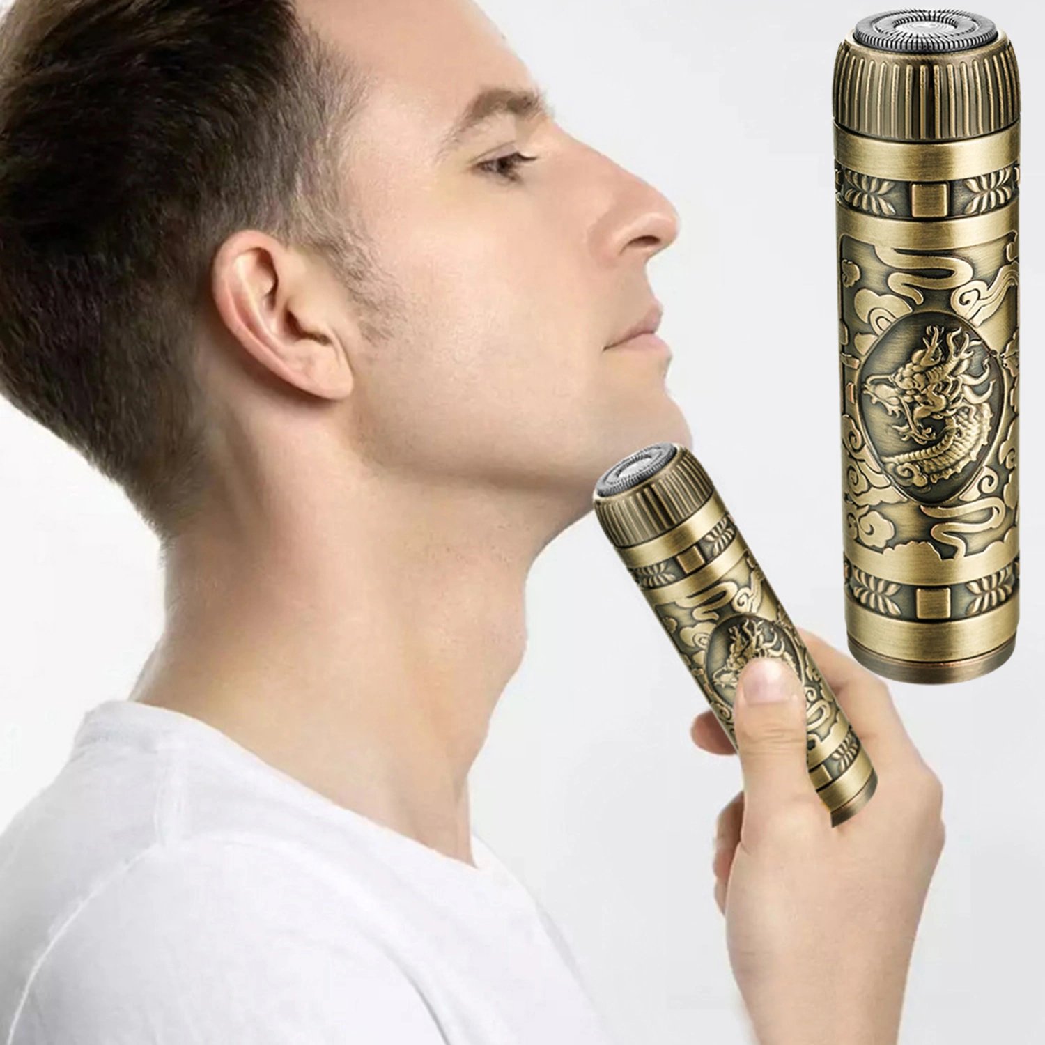 1 Set Electric Shaver Washable High Efficiency Sharp USB Charging Barber Tool Portable Mini USB Car Rechargeable Beard Trimmer Men Supply