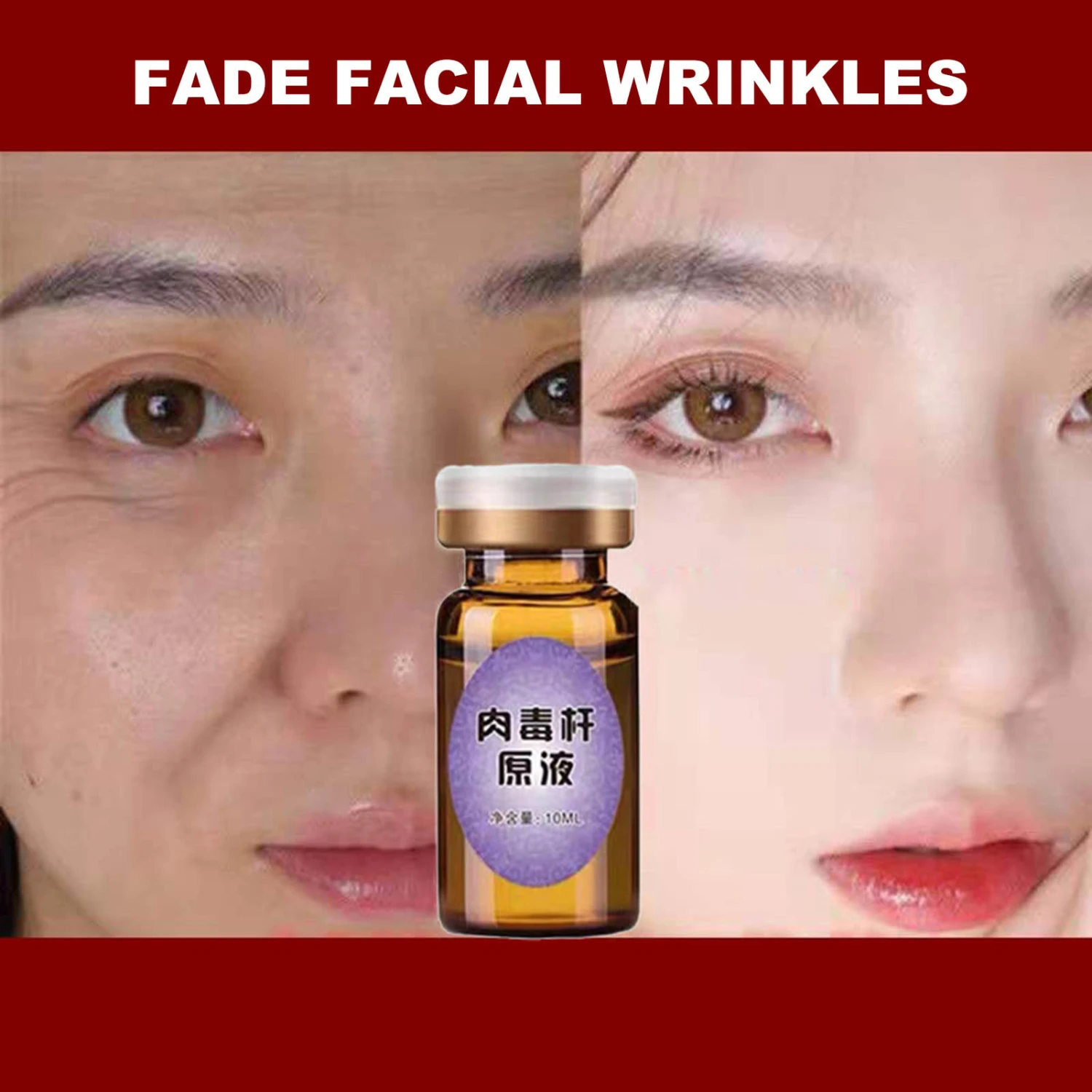 10ml Facial Essence Deeply Cleaning Lock Water Natural Extract Face Anti Aging Wrinkle Fine Line Liquid for Adult