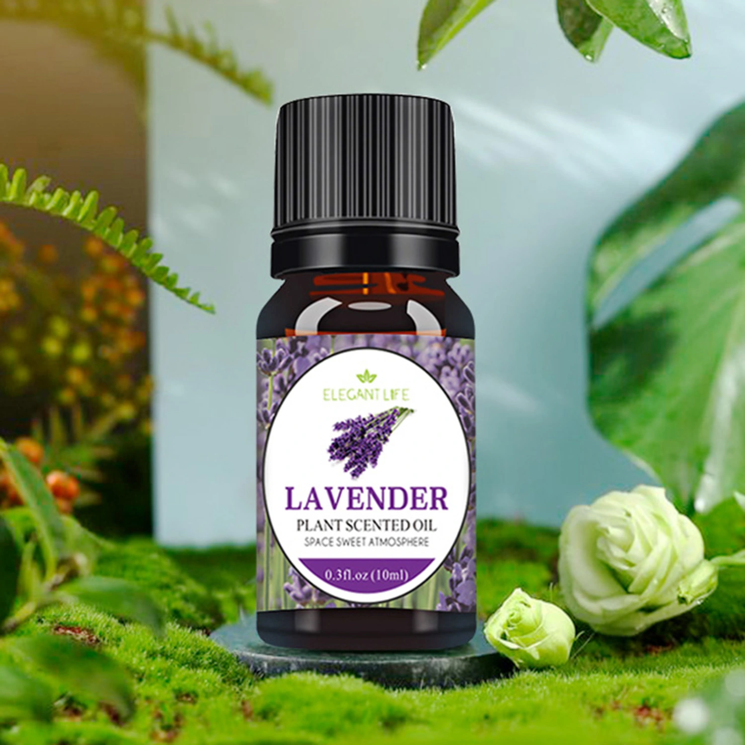 10ml Aromatherapy Oil Long Lasting Air Freshening Rose Lavender Essential Oil Plant Extracts Water-soluble Humidifier Fragrance Oil