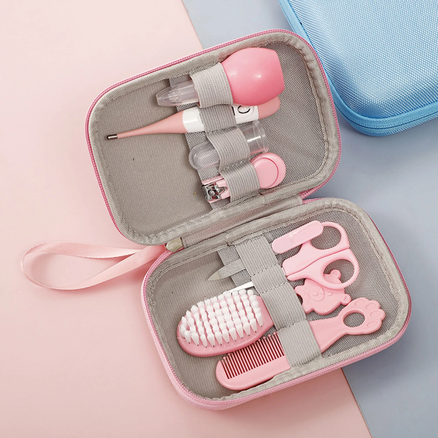 8Pcs/Set Nail Trimmer Kit Nail Chip Storage Bin Harmless Anti-slip Handle Multi-functional Safe Use Baby Grooming Set Household Supply
