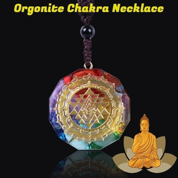 Orgonite Pendant Necklace Quantum Pendant Solar Energy Ions Chakra