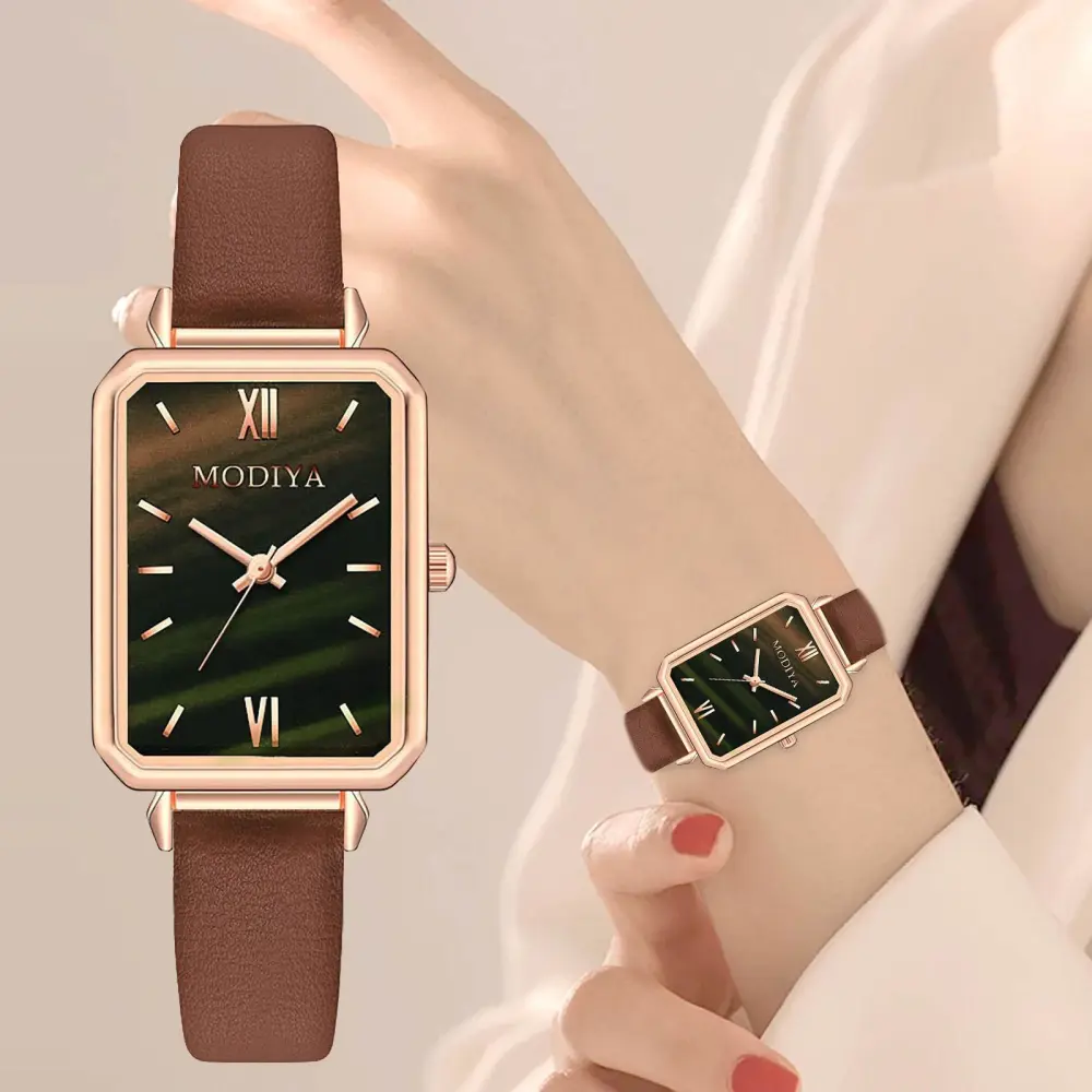 Light Luxury Retro Temperament Ladies Watch Fashion Small Square Ladies Watch