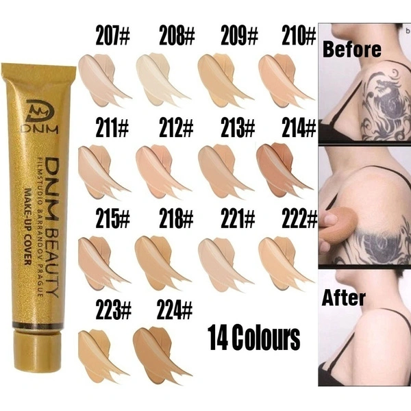 Full Coverage Cream Concealing Foundation Concealer Flawless Concealer Face Contouring Makeup Silky Smooth Texture