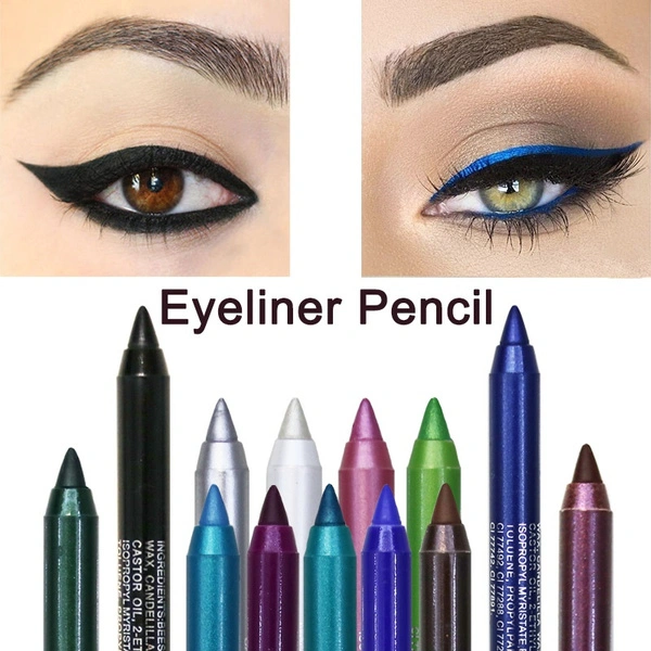 1 Pc Long-lasting Eyeliner Pencil Waterproof 14 Colors Eyeliner Eyeshadow Pen Cosmetic Eye Makeup Liquid Eyeliner