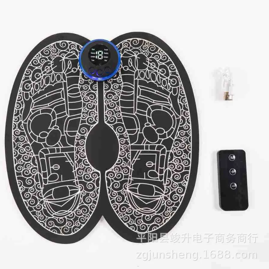 Ems Pulse Foot Massage Pad Foot Massager Foot Therapy Machine USB Lcd Massager