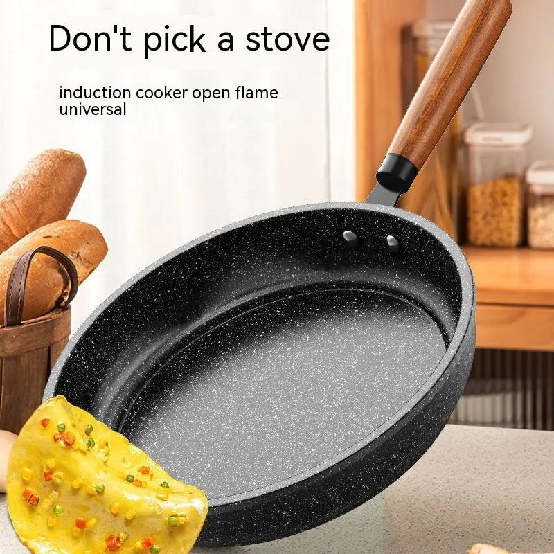 Medical Stone Frying Pan Non-stick Multi-functional Pan Light Oil Smoke Griddle