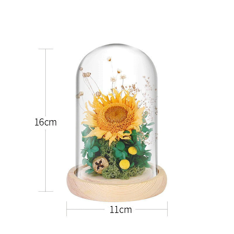 Creative Sunflower Preserved Fresh Flower Light Decoration Gift Box