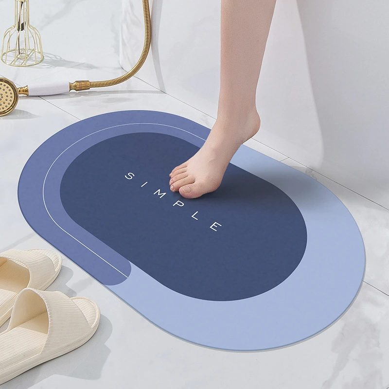 Diatom Ooze Floor Mat Living Room And Bathroom Absorbent Non-slip Cushion