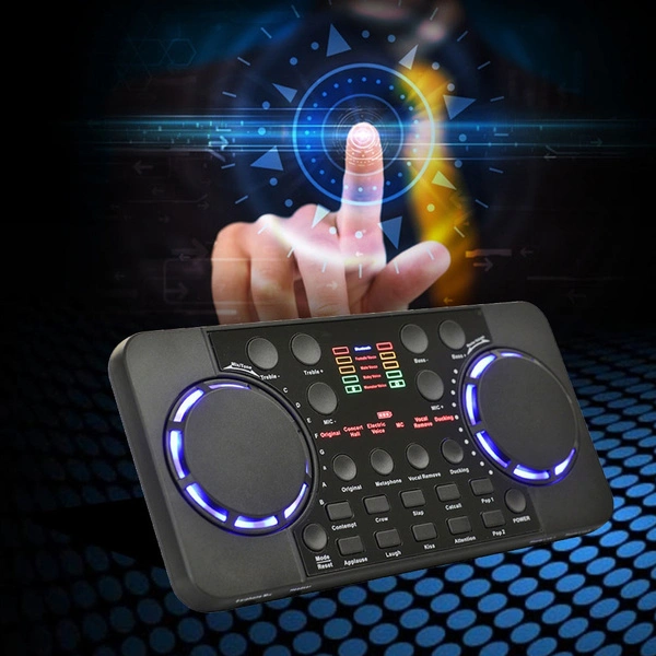 V300 Pro Live Streaming Sound Card 10 Sound Effects Audio Interface Mixer for DJ Music Studio Recording Karaoke
    