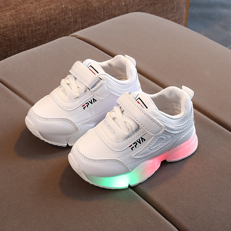 Size 21-30 Children LED Sneakers With Light Up sole Baby Led Luminous Shoes for Girls /Glowing Lighted Shoes for Kids Boys