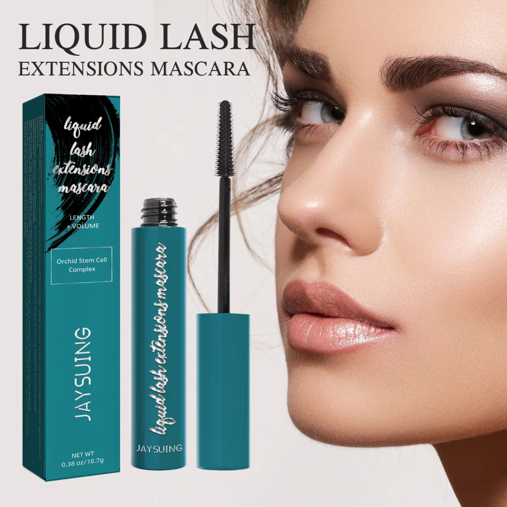 Waterproof Silk Fiber Eyelash Rich Black Mascara Lengthening Lash Thick Mascara Long Eyelashes Extension Make Up Mascara