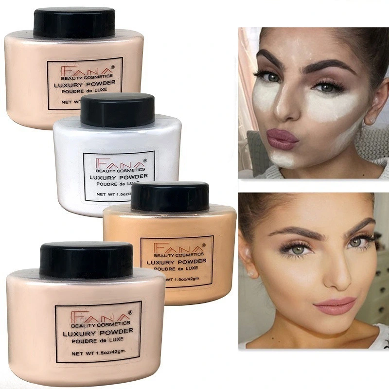 NEW Smooth Loose Oil Control Face Powder Makeup Concealer Beauty Highlighter Mineral Powder