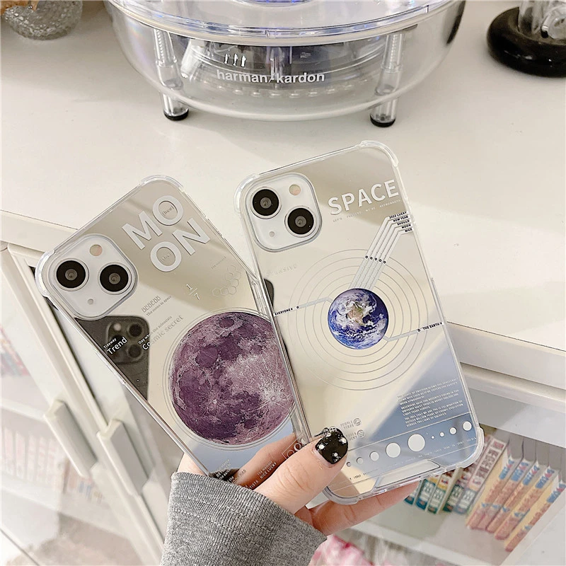 Simple Fashion Planet Mirror Phone Case