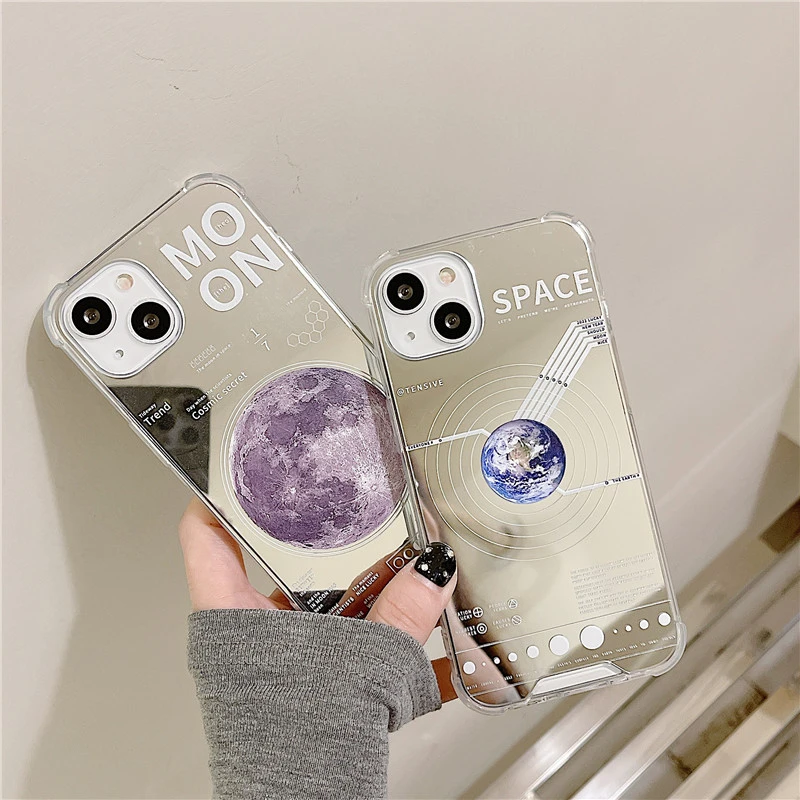 Simple Fashion Planet Mirror Phone Case