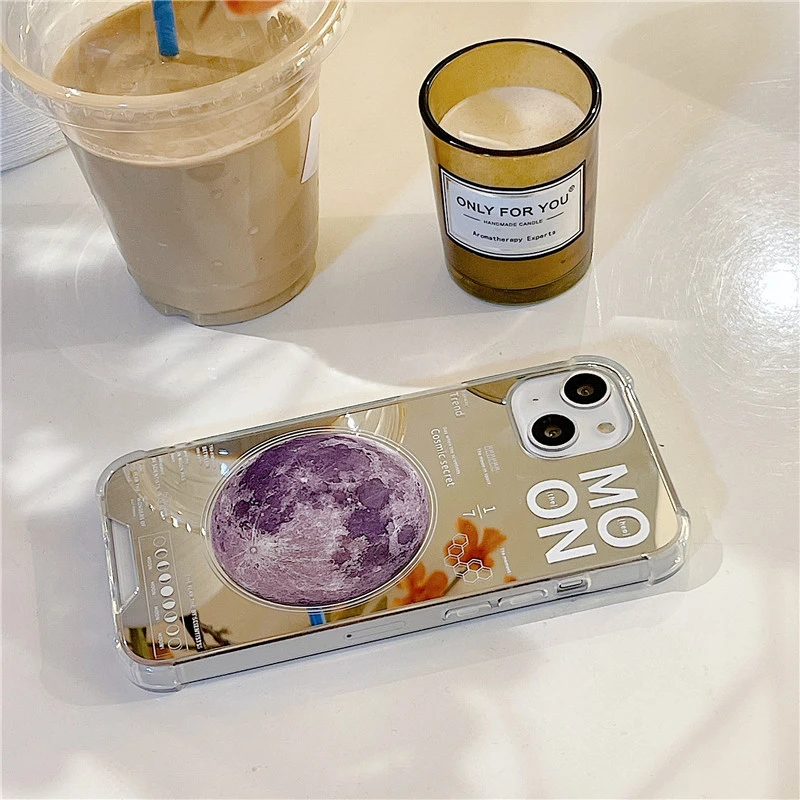 Simple Fashion Planet Mirror Phone Case
