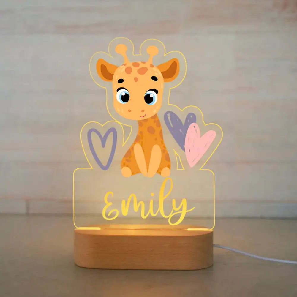 Animal Acrylic Night Light Children