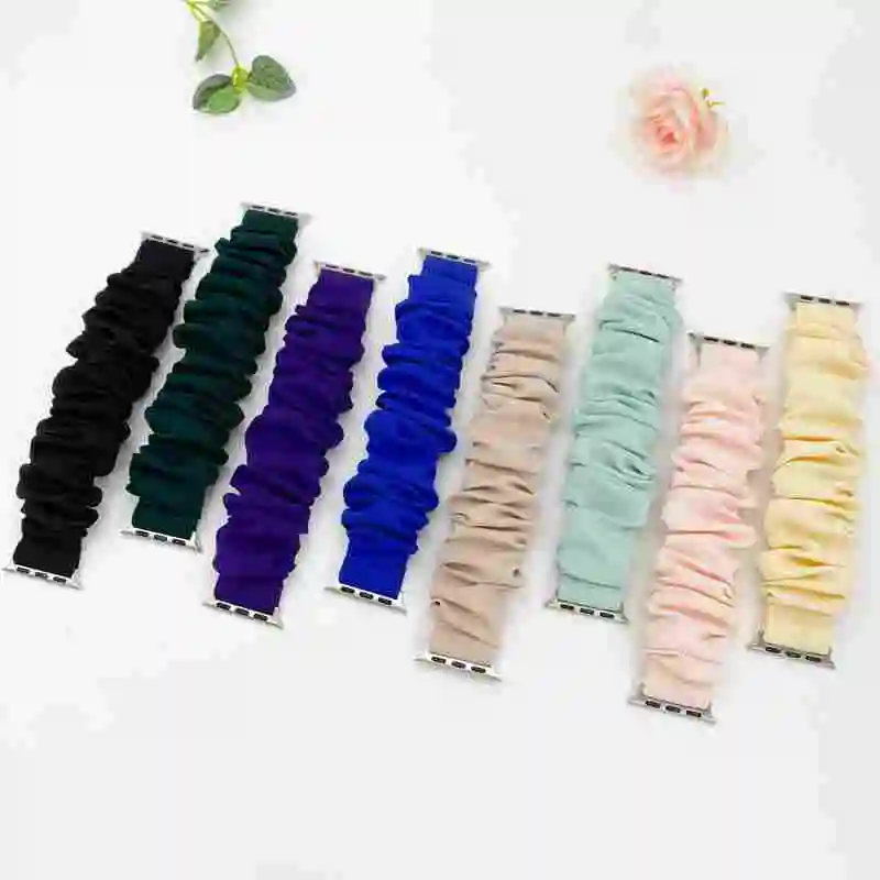 Hair Band Strap Fashion Broken Card Soft Silk Satin