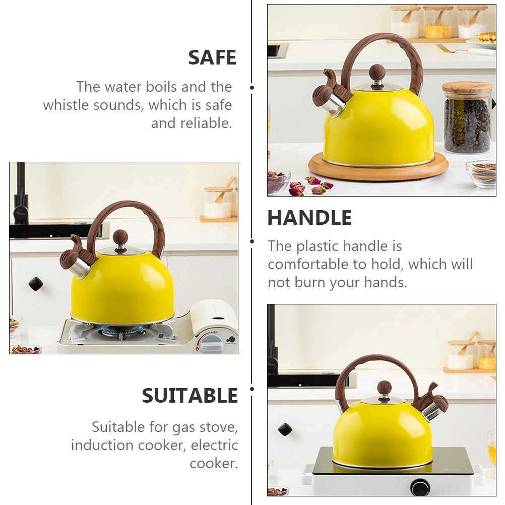 1Pc Whistling Tea Kettle Stainless Steel Water Kettle Whistling Teapot