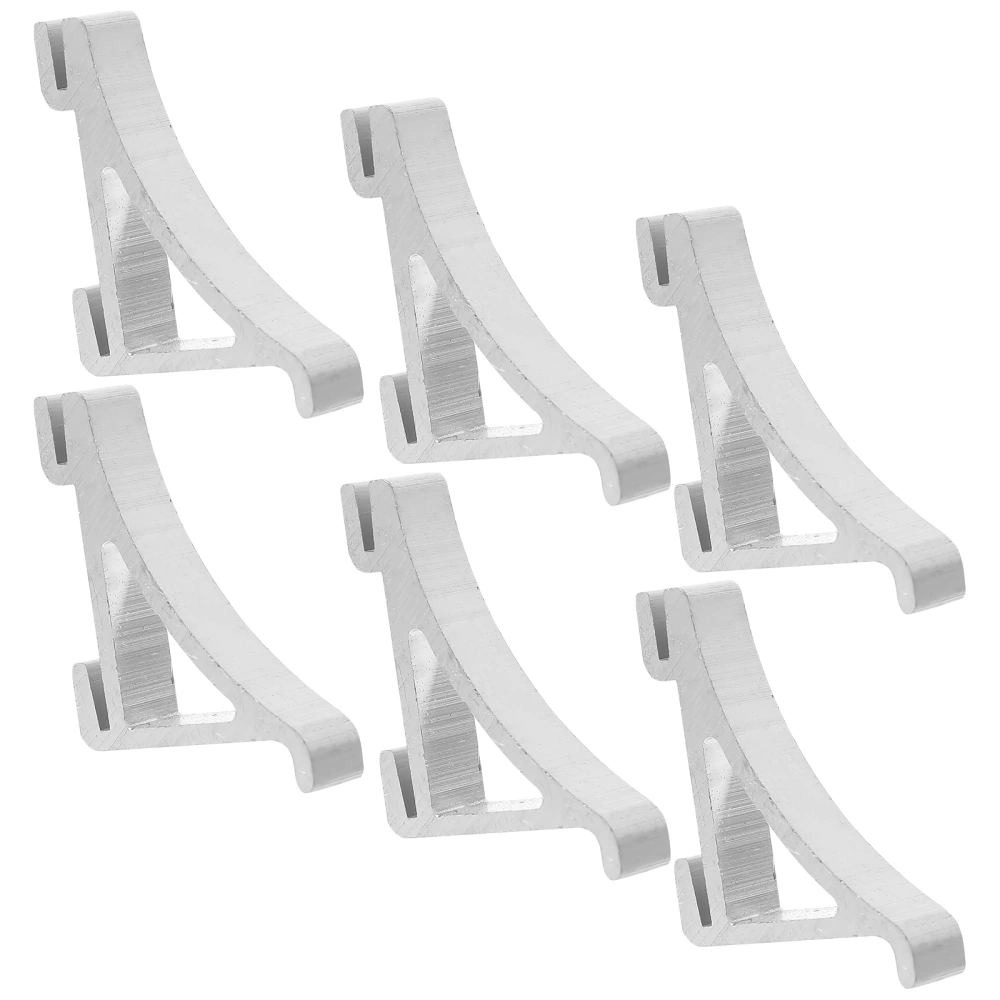 8Pcs Freezer Shelf Clips Refrigerator Support Hooks Cooler Shelf Brace Freezer Clips (Aluminium Size 4)