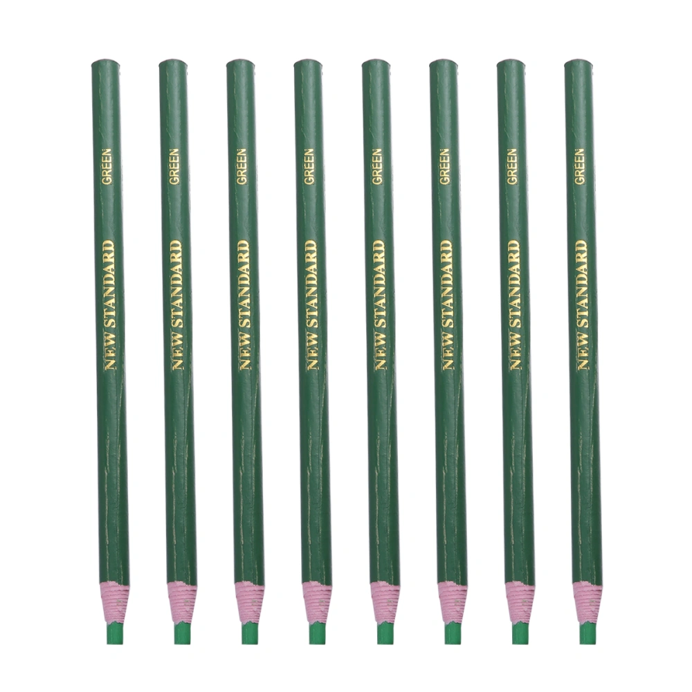 12PCS Peel-off Wax Pen Easy to Remove Marker for Ceramic Glass Cloth Metal Wood Leather (Green)