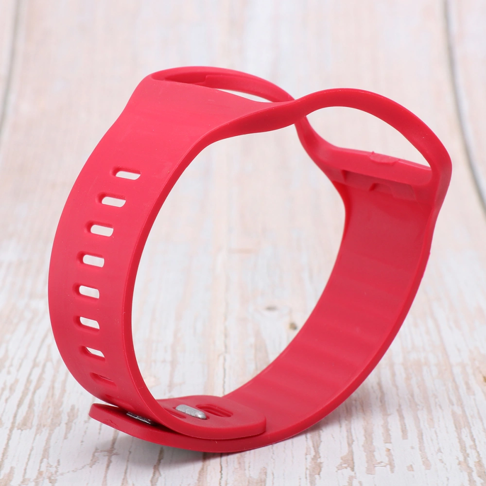 Simple PET Watch Band Solid Color Bracelet Replacement Wristband Smartwatch Strap Compatible for Gear S R750 (Rosy)