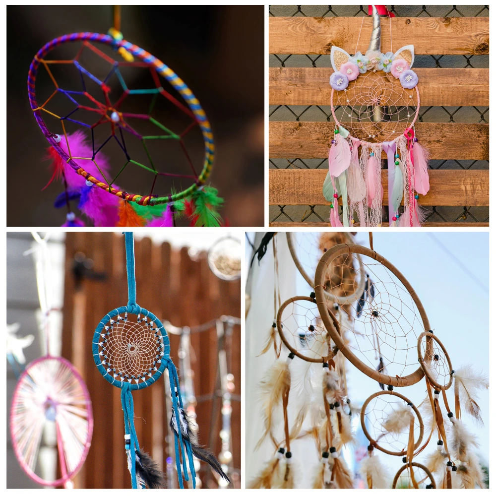 10pcs Dreamcatcher Iron Ring DIY Dream Catcher Round Ring DIY Dreamcatcher Accessories (80mm)