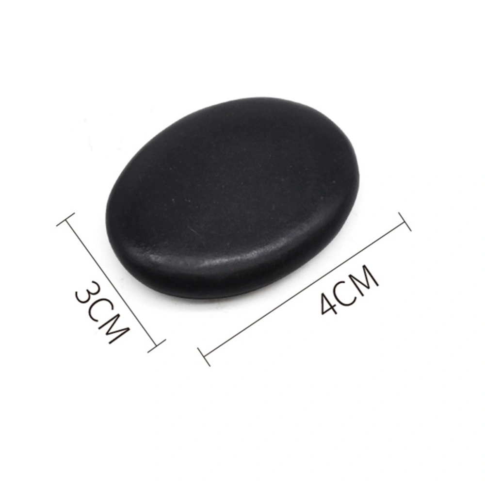 6pcs Power Stone Massage Stone Volcano Stone SPA Power Stone Natural Massage Stones (Size 7 Flat Side)