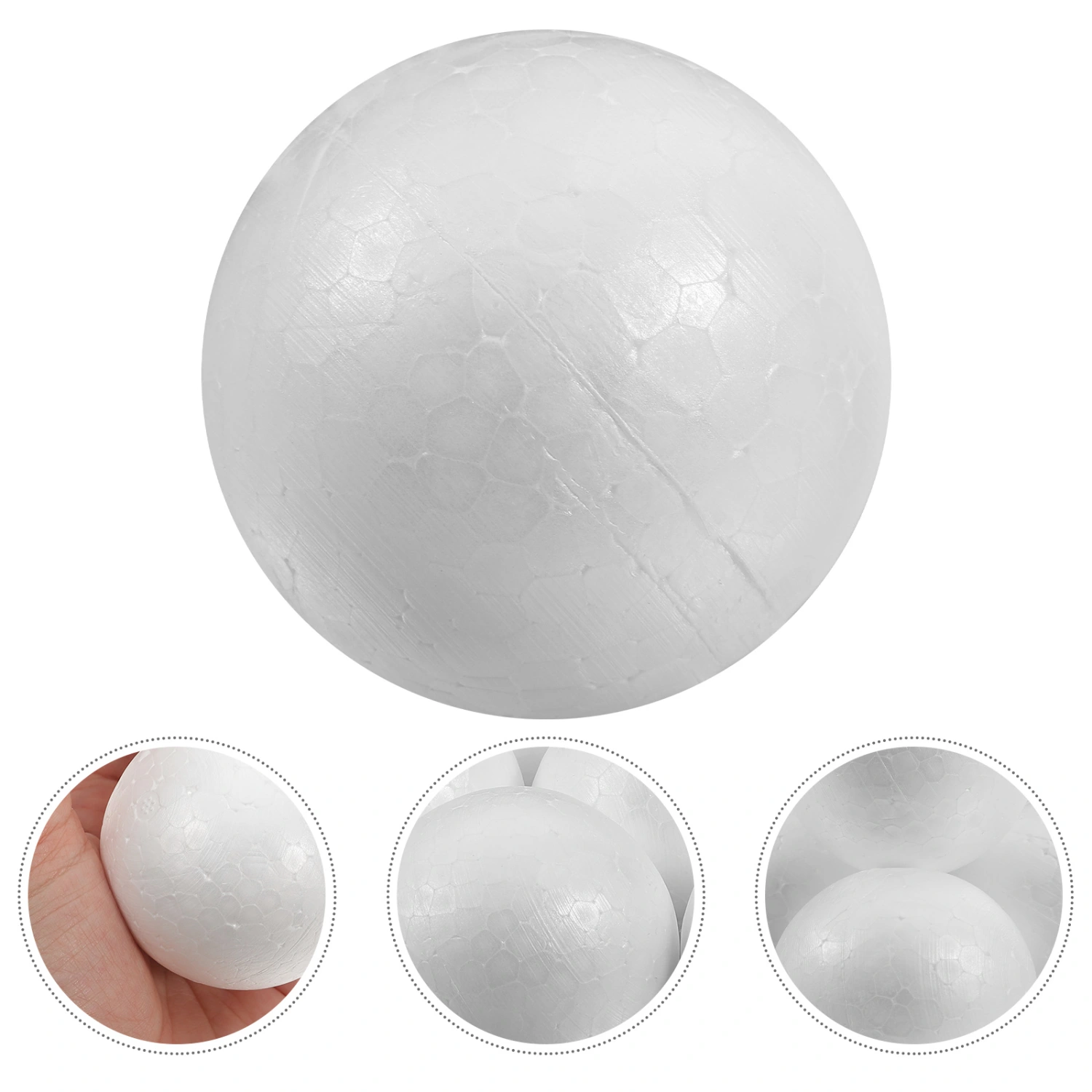 100pcs Wedding Decoration Modeling Craft Solid Polystyrene Balls Round Spheres DIY Stuff (Solid 2cm)