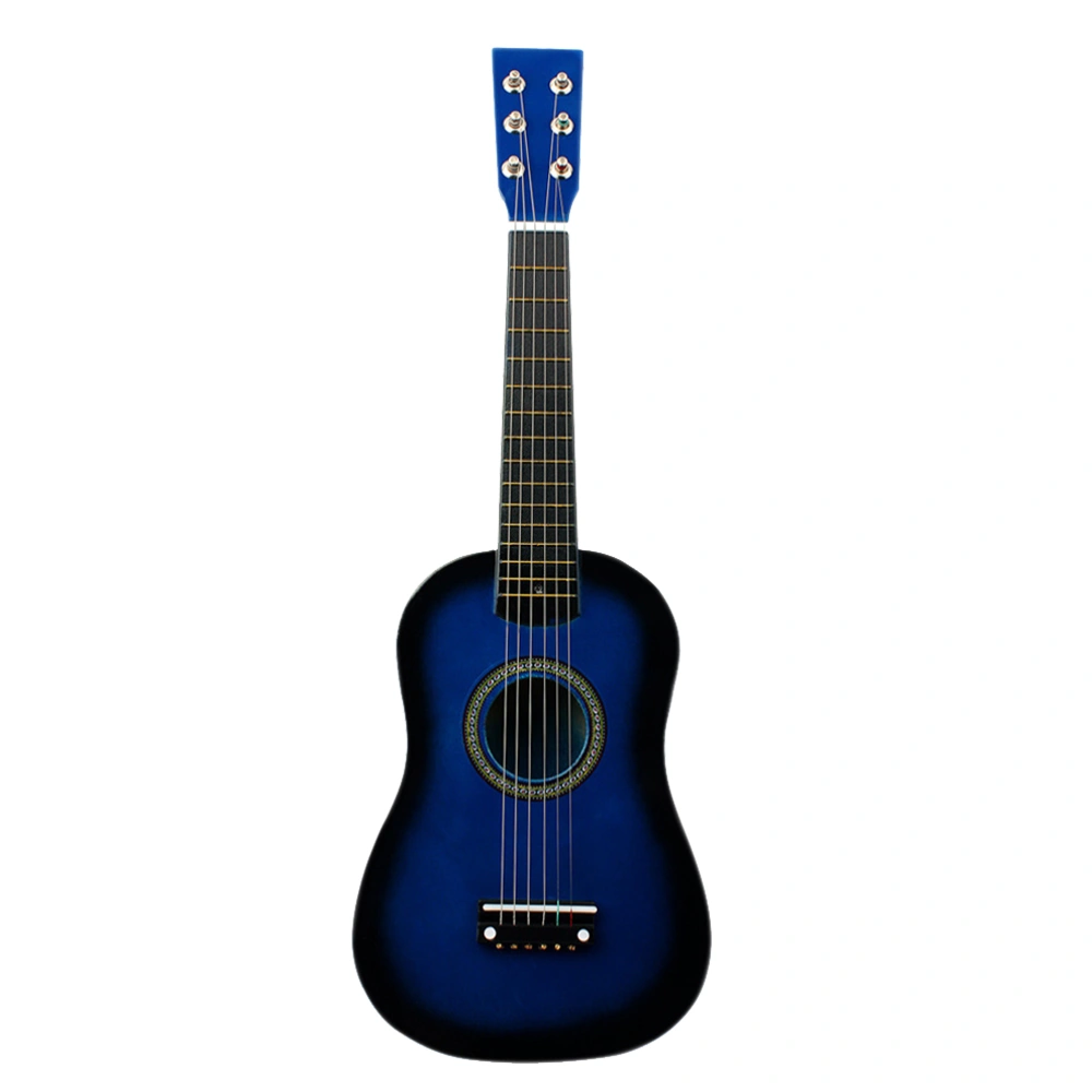 23 Inch Folk Acoustic Guitar Beginner Music Instrument 6-String Guitar (Blue)