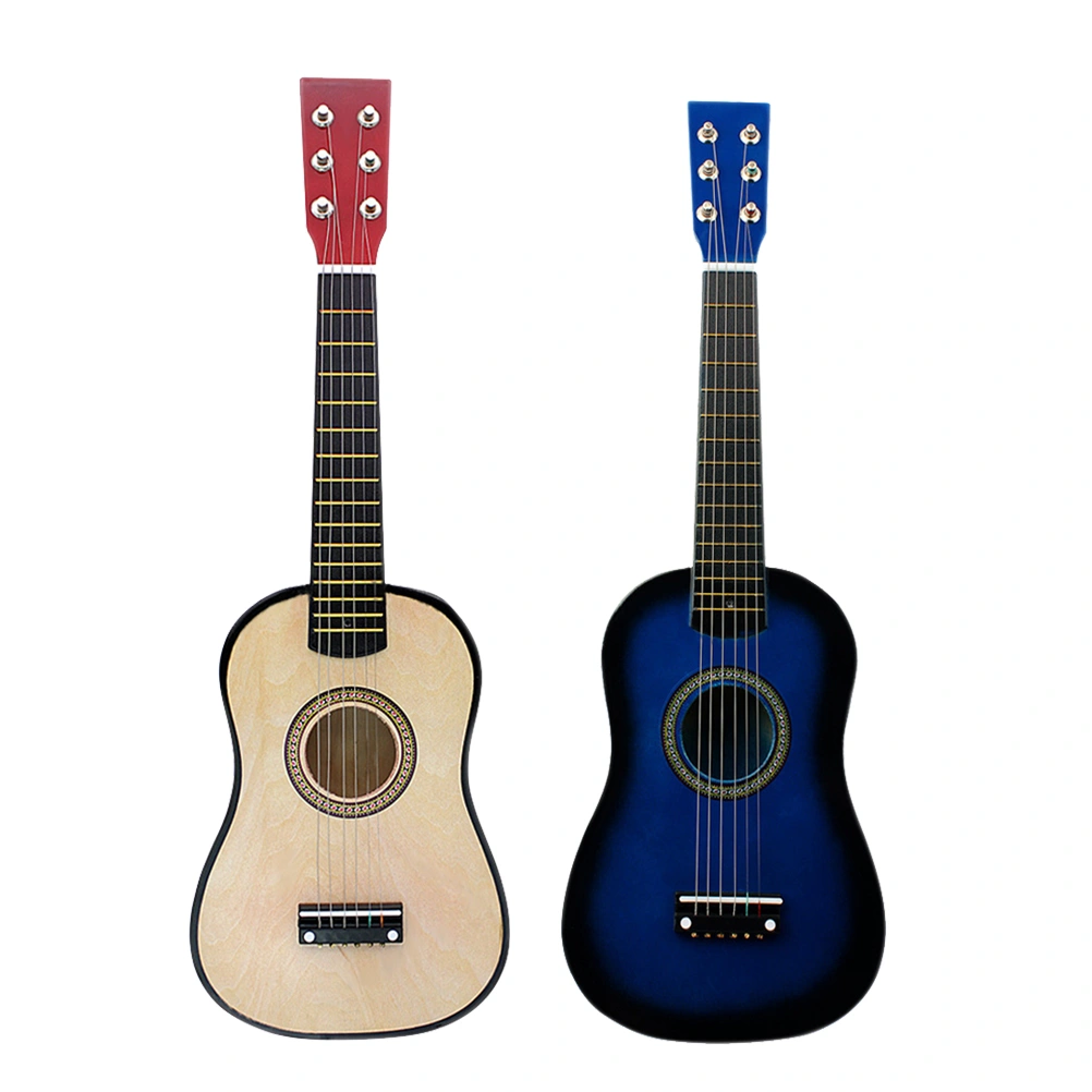 23 Inch Folk Acoustic Guitar Beginner Music Instrument 6-String Guitar (Blue)