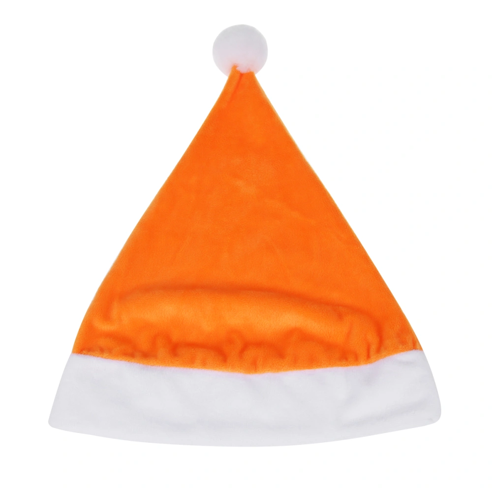 1pc Orange Santa Claus Hat Christmas Hat Singing Decoration for Kid Adult Xmas Festival Decor Gift Bag