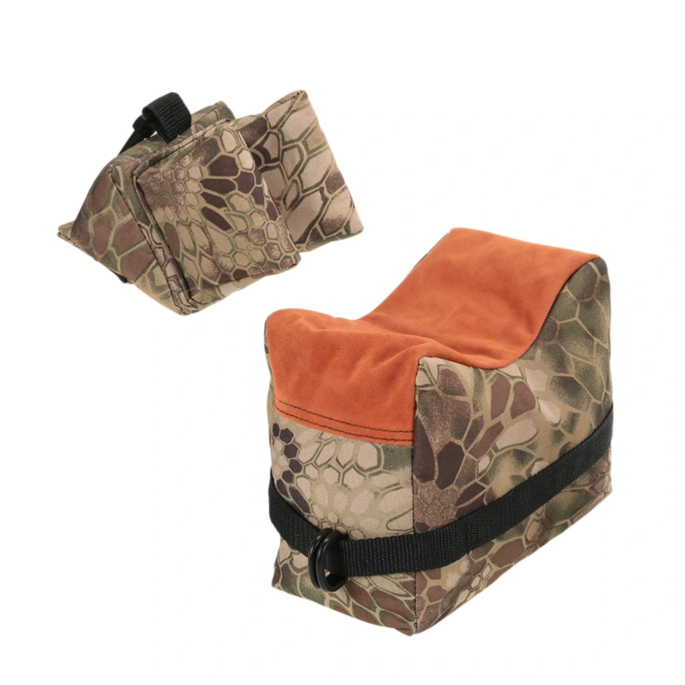 Shooting Range Sandbag Rifle Bench Rest Front Rear Support Bag Oxford Cloth Sniper Target Stand Oxford Cloth Unfilled Sandbag for Accessories (Camouflage)