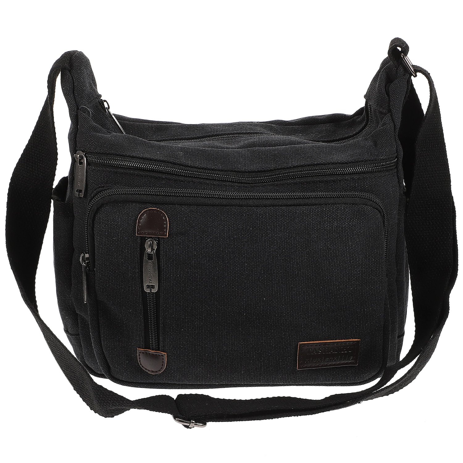 Black Mens Canvas Shoulder Messenger Bag Crossbody Satchel Travel Man's Bags