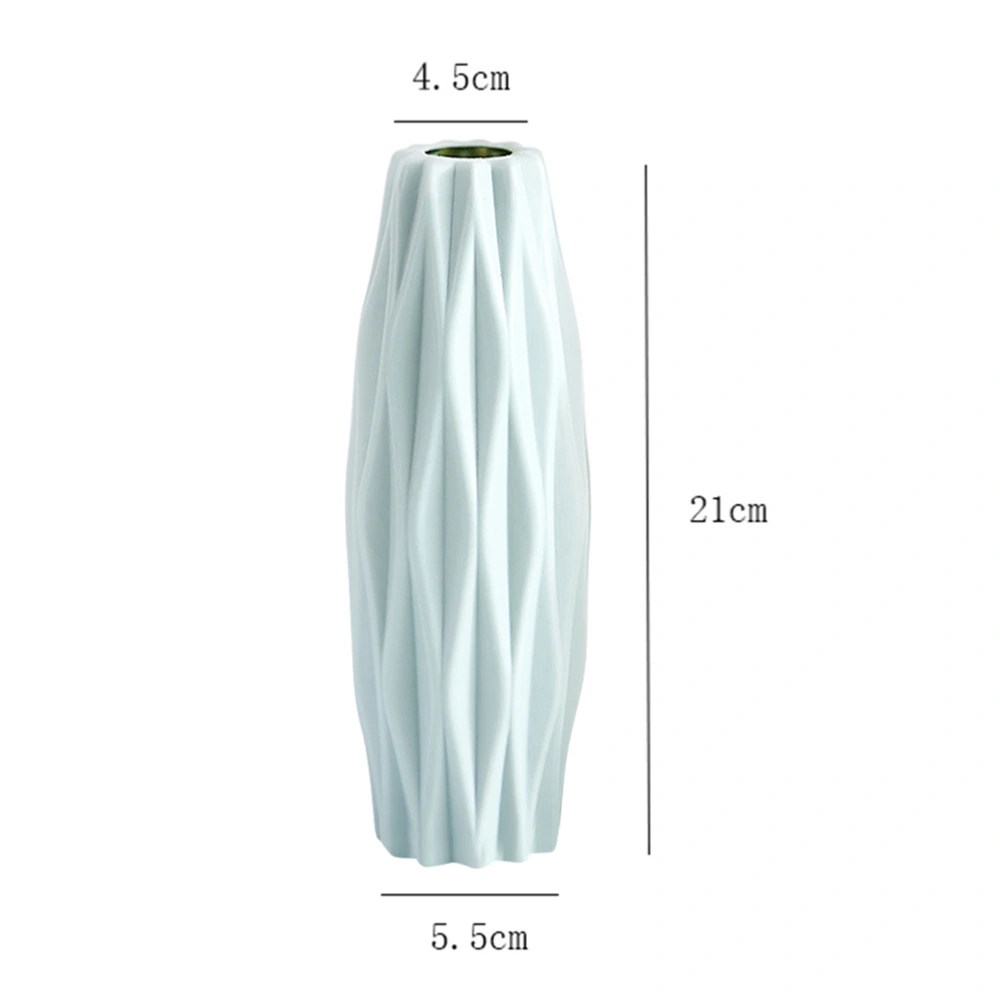 1Pc Nordic Style Vase Modern Creative Simplicity Vase Decoration Flower Container Desktop Adornment Green