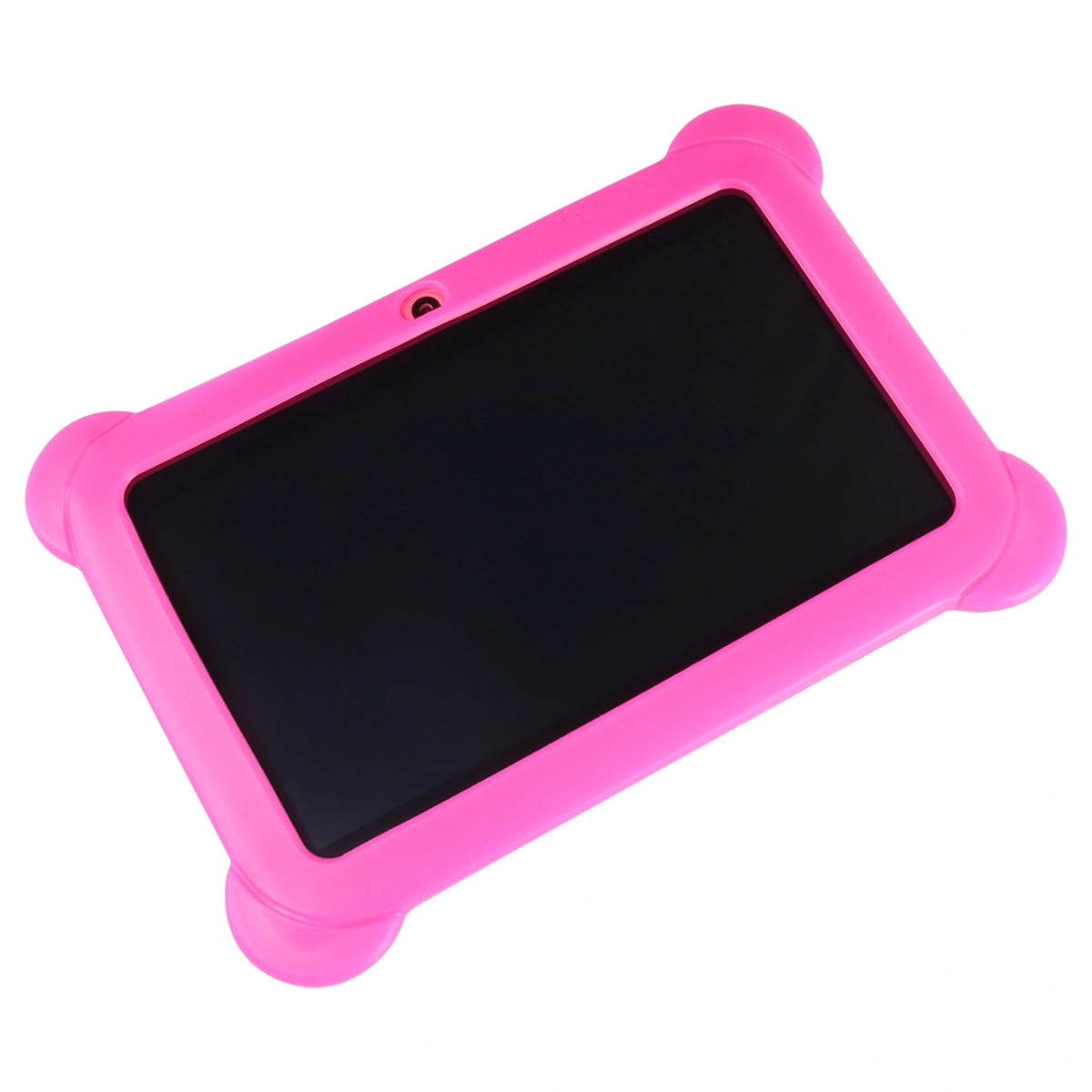 Kids Safe 7" Quad-Core Tablet 512M+8GB WIFI  Dual Cameras Kid-Proof Case with US Plug (Pink)