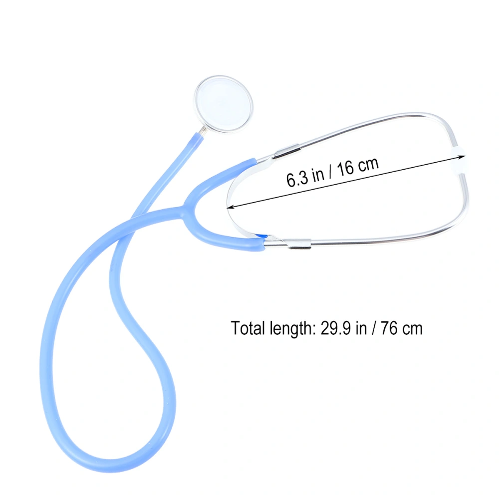 1pc Single-player Virtual Stethoscope Children Medical Toys Simulation Medical Equipment Play Toy for Kids Children (Blue)