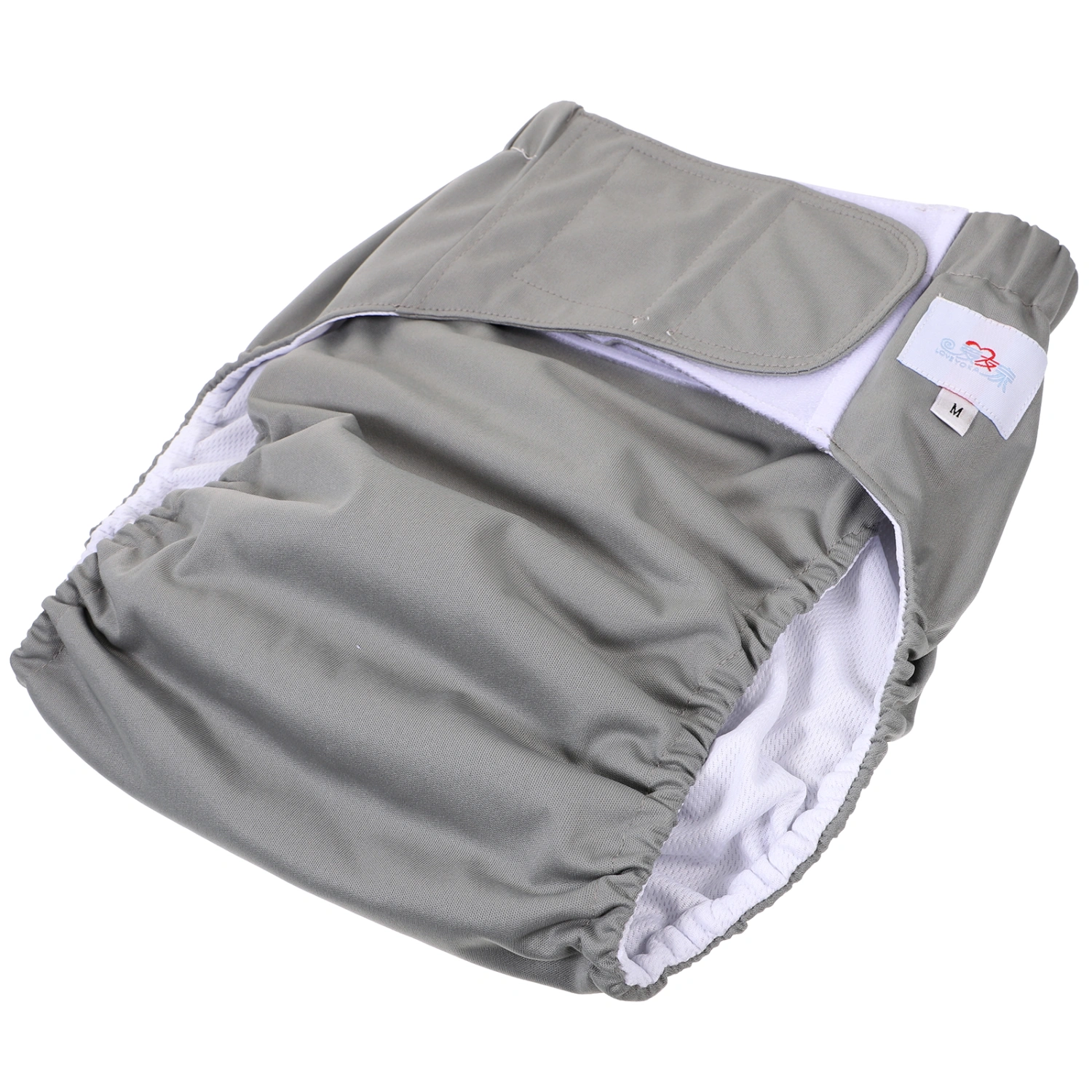 1PC Large Adult Nappy Reusable Washable Diaper Adjustable Large Nappy for Old Man Disabled Postoperative Care Size M (Random Color)