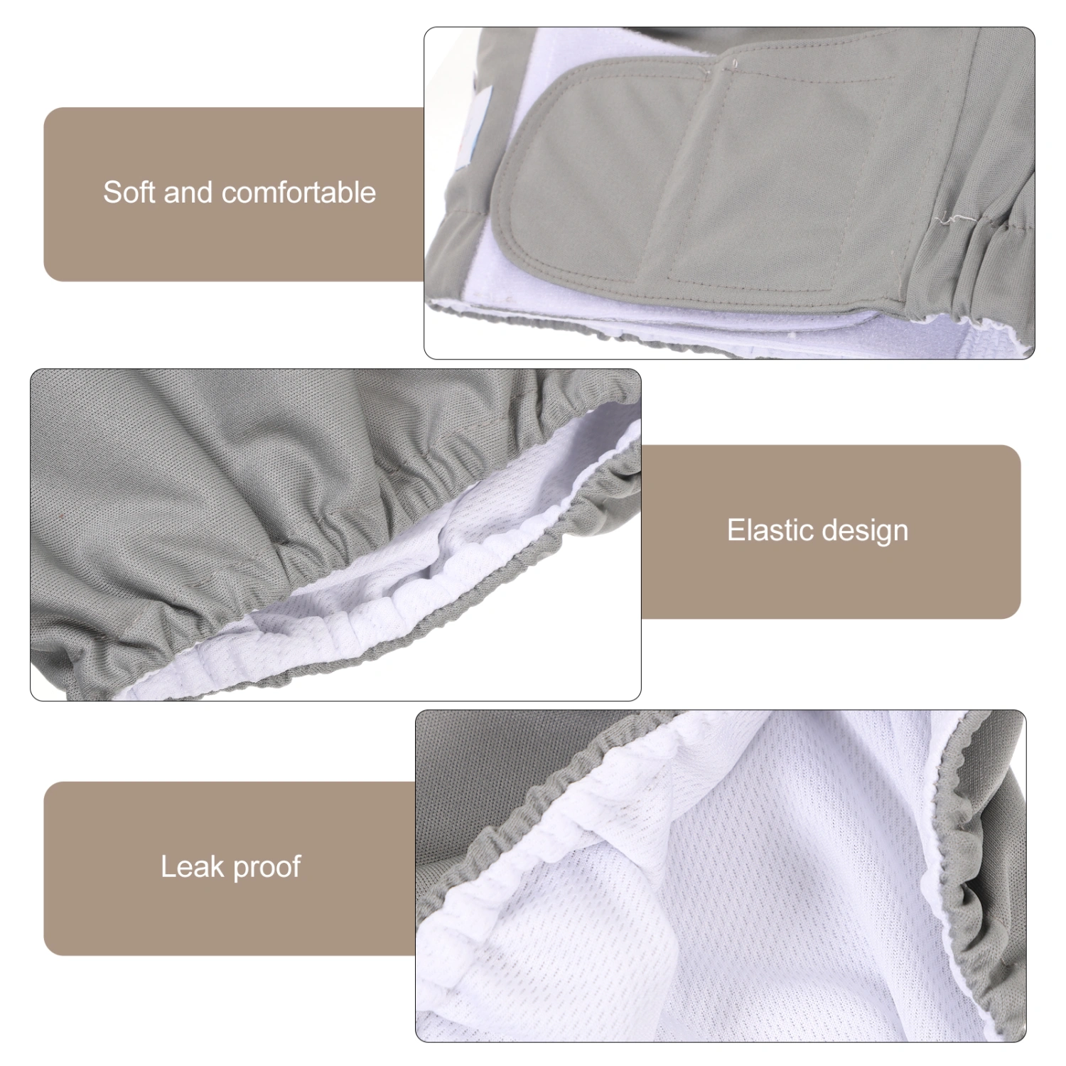 1PC Large Adult Nappy Reusable Washable Diaper Adjustable Large Nappy for Old Man Disabled Postoperative Care Size M (Random Color)