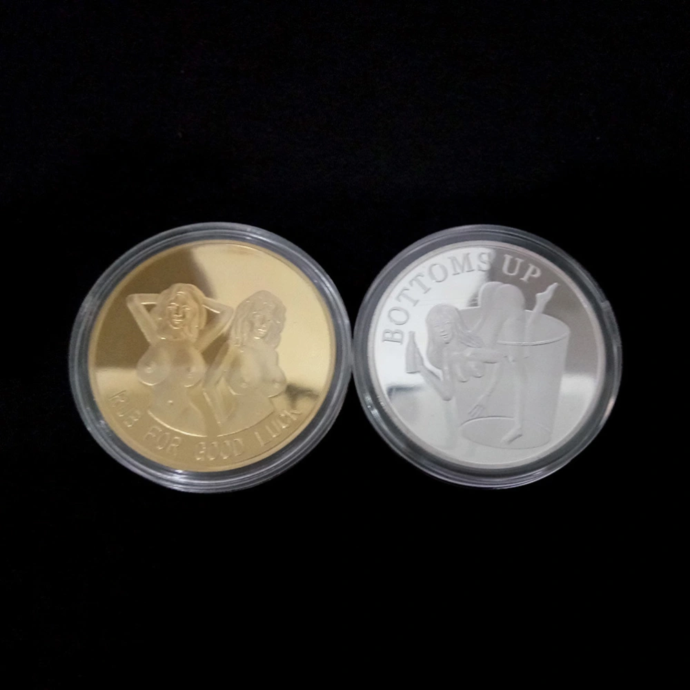 Russia Sexy Woman Commemorative Coin RUB FOR Challenge Coin Collection Arts Souvenir Gift (Golden)