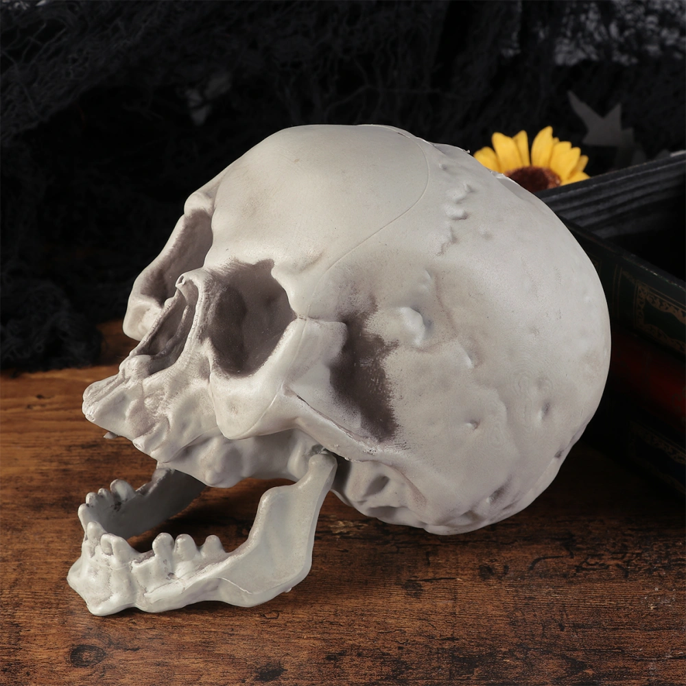 Halloween Artificial Skull Scared Skull Ornament Ghost House Props Party Supplies (1)