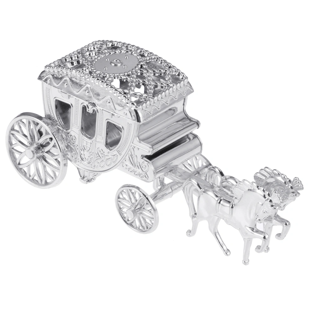 Wedding Carriage Favor Boxes Chocolate Treat Boxes Gift Boxes Wedding Favors Gifts For Events Evening and Parties(Silver)