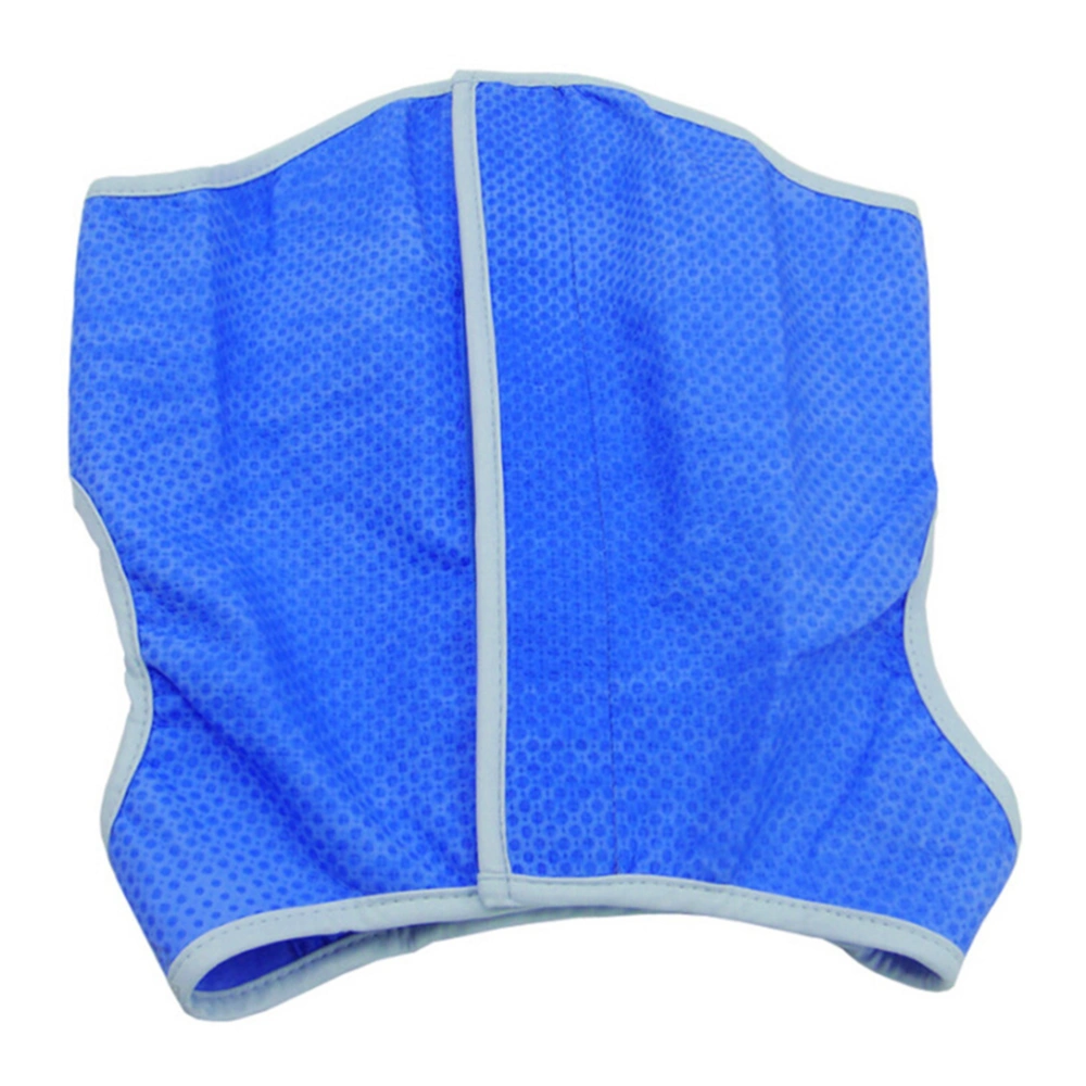 Pet Cooling Dog Ice-cooling Harness Pet Mesh Vest with Tape - Size L (Blue)