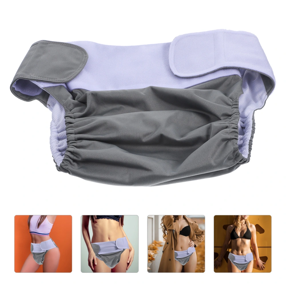 1PC Large Adult Nappy Reusable Washable Diaper Adjustable Large Nappy for Old Man Disabled Postoperative Care Size S (Random Color)