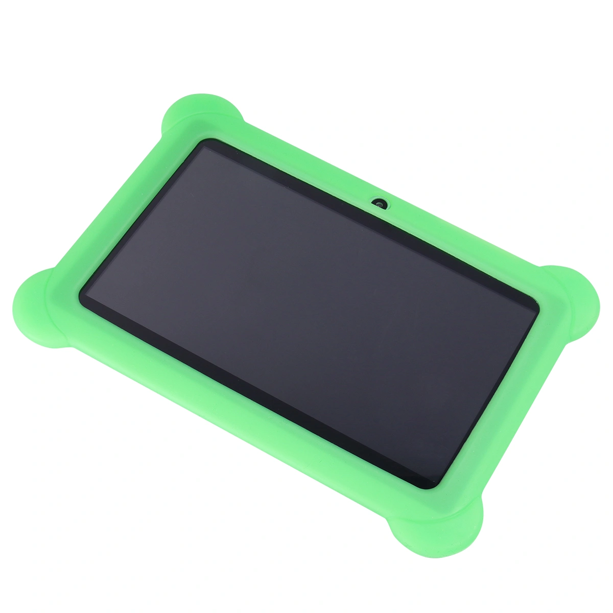 Kids Safe 7" Quad-Core Tablet 512M+8GB WIFI Dual Cameras Kid-Proof Case with US Plug (Green)