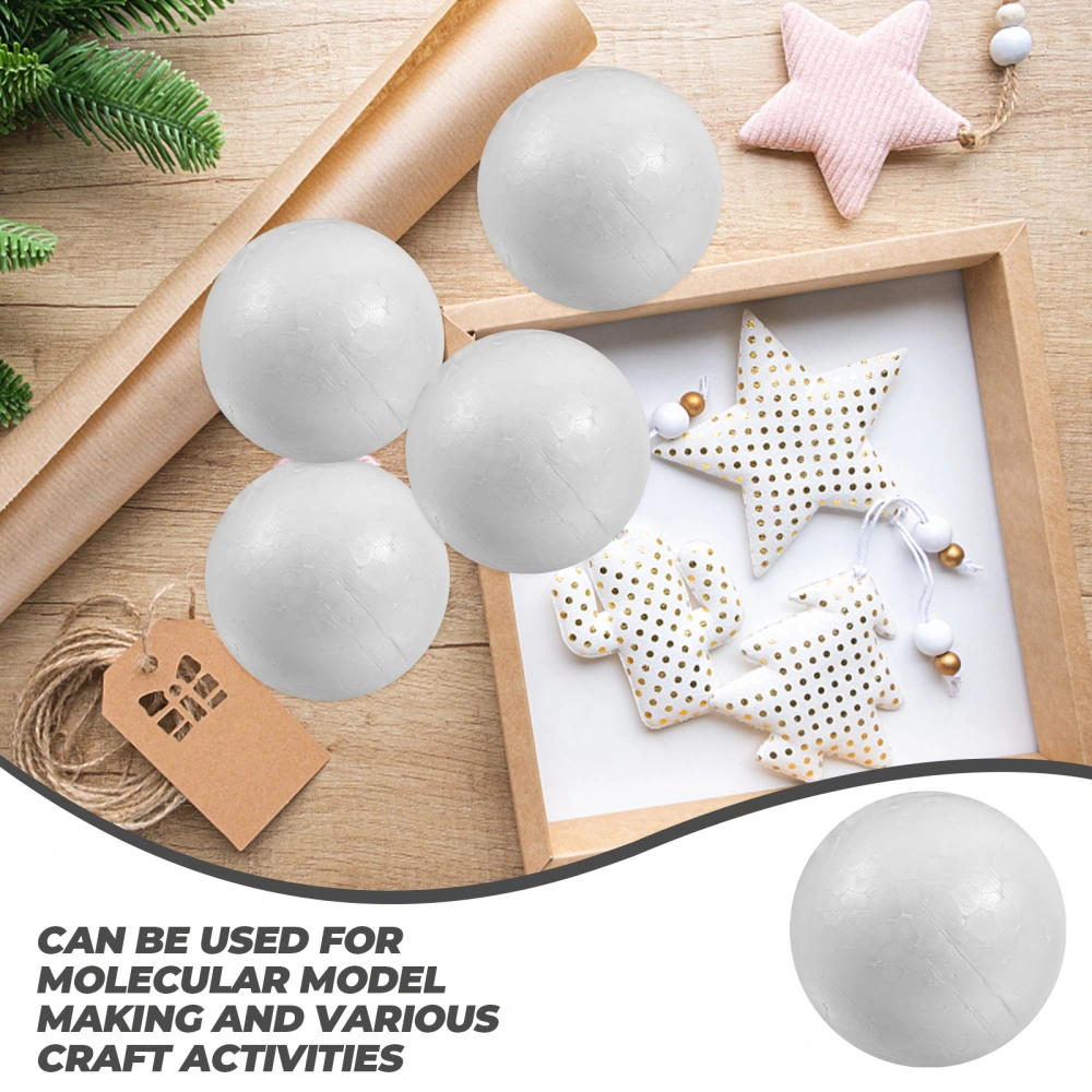 50pcs Wedding Decoration Modeling Craft Solid Polystyrene Balls Round Spheres DIY Stuff (Solid 6cm)