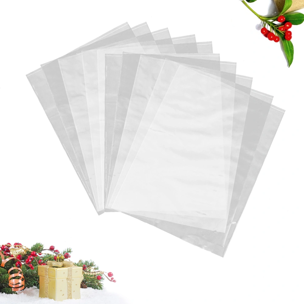 100PCS Transparent Laminating Wrappers PVC Shrink Wrap Heat Shrink Bags for Handmade Soaps Bottles Bath Bombs - Size 18x25cm